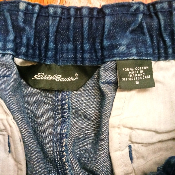 Eddie Bauer denim drawstring pants size/s - Picture 4 of 5